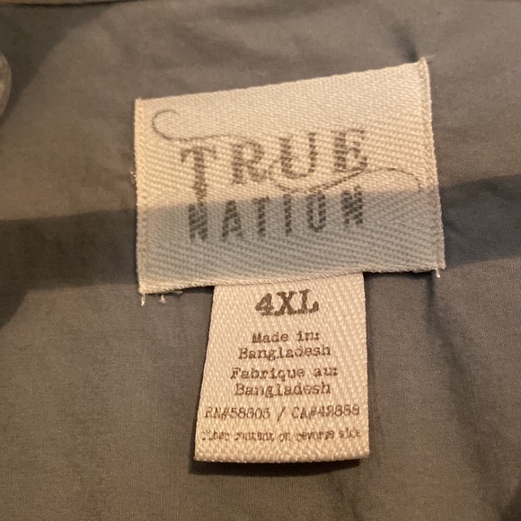 True Nation gray button down good condition - Picture 2 of 4